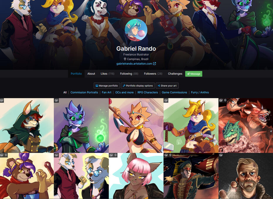 artstation page